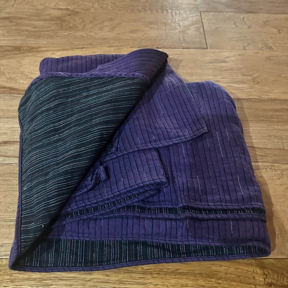Purple Striped Woven Wrap